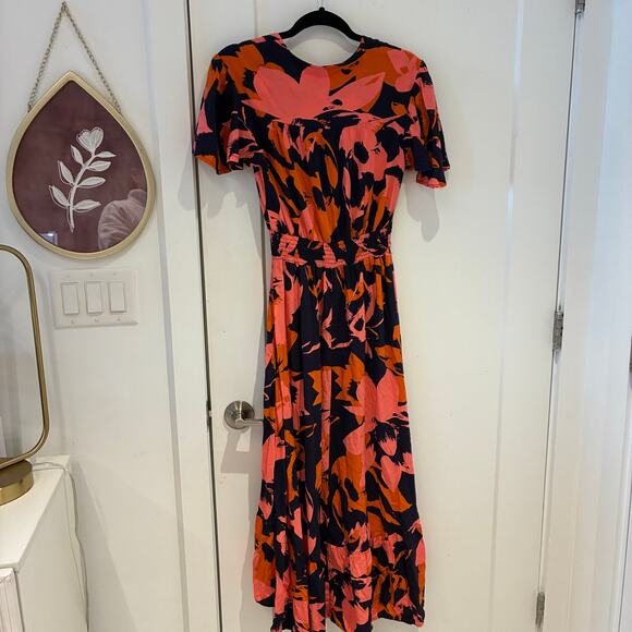 Anthropologie Abel the Label Printed Clare Midi Dress Small - Picture 3 of 9